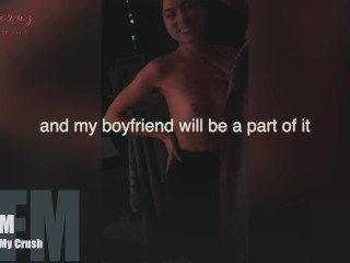 Cuckold boyfriend shares slut girlfriend with big dick friend