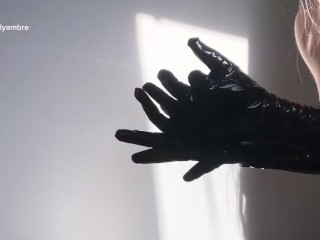 Sensual Latex Gloves and PVC ASMR