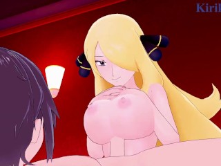 Cynthia (Shirona) and I have intense sex at a love hotel. - Pokémon Hentai
