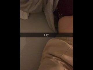 Cheating Girlfriend sends videos while fucking Snapchat Cuckold German