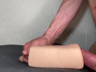 It is difficult to fuck a very soft fleshlight.But it feels great tangled around my dick.