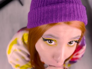 Red hair cutie presented me her ass after blowjob 4K