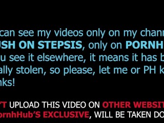 LET'S WATCH PORN TOGETHER... AND TOUCH EACH OTHER! Teen stepsis grabs cock with both hands!