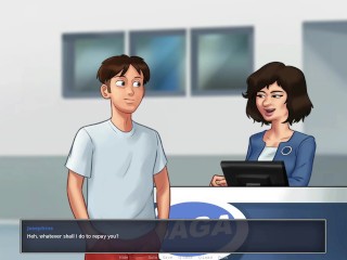 Summertime saga #47 - Looking at the nude photos of the car saleswoman - Gameplay