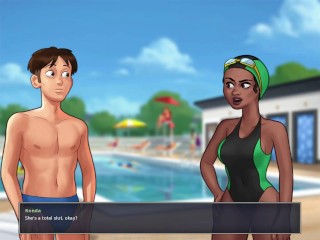 Summertime saga #47 - Looking at the nude photos of the car saleswoman - Gameplay