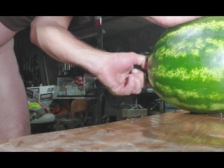 Fucking my clear tupe, then I fucked a hot watermelonwatermelon