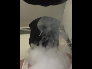 Smoking hookah bout to get dick sucked