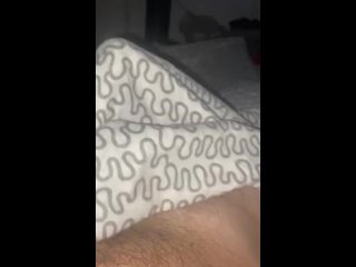 I cant rest so i start playing with my cock. Horny on bed! Wishing my friend is sucking my cock