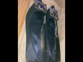 beauty in blue flat shoes