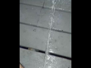 I needed to pee desperately, so I pissed outside and it made me hard!