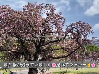 【ノーブラ散歩】新宿御苑にきてみたら…【ちくぽっち】