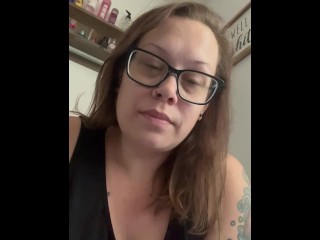 BBW Stepmom MILF morning pee your POV