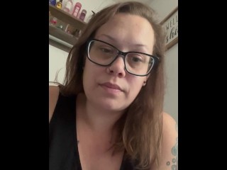 BBW Stepmom MILF morning pee your POV