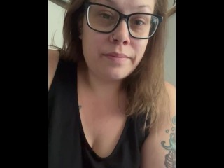 BBW Stepmom MILF morning pee your POV