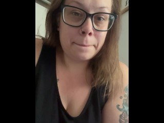 BBW Stepmom MILF morning pee your POV