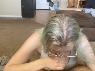 Blind Wife Slurping Big BBC