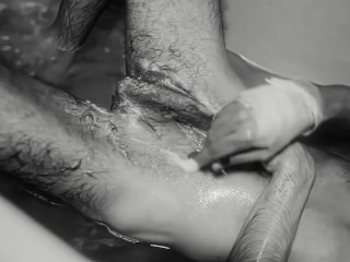 Haven't shaved hairy dick for six months