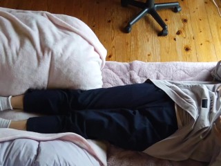 【盗撮風】「乳首いじりながらのマンズリやっべ！！」ボーイッシュ女子のオナニー