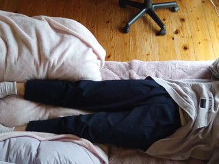 【盗撮風】「乳首いじりながらのマンズリやっべ！！」ボーイッシュ女子のオナニー