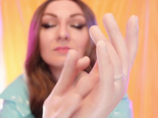 ASMR: surgical latex gloves (Arya Grander)