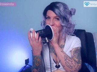 SFW ASMR Tktktk Sksksk - PASTEL ROSIE Soothing Ear Attention - Sexy Egirl Live Stream SoftRosieASMR