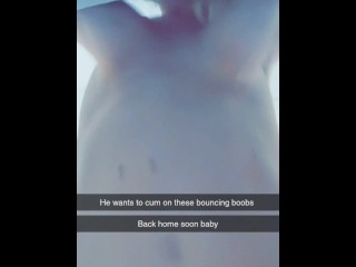 I fuck my boss at work while I'm sending snap to my cuckold husband