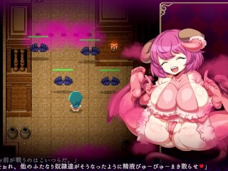 【H GAME】魔導士カナデのふたなりダンジョン♡ドットエロアニメ Part①