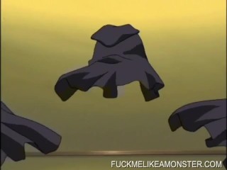 Anime teen babe fucking dick in group orgy