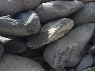 1st part: Alone at the beach with transparent slip. Two strangers next to me.