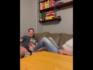 Milf Feet Worship! Sexy Feet! - I let him jerk off to my feet for the test answers!