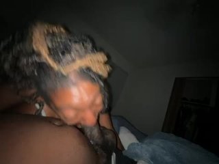 Girl take her tongue an clean str8rich bbc after he cum all over her face