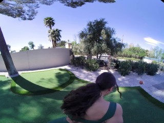 VRHUSH April Olsen grips ahold of your cock