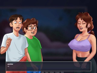 Summertime saga #53 - Double penetration with the housewife - Gameplay