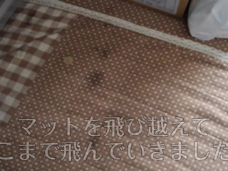 【大量射精/イキ声】射精量と勢いに自信のある男子が1週間オナ禁して飛距離を測ってみた結果あまりにも飛び過ぎた・・・