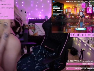 BIKINI GAMING: Sexy Stretching and Fortnite in Tiny Bikini | Bunnydollxo on Kick Stream VOD 6-6-23