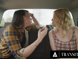 TRANSFIXED - Trans Kasey Kei & Erica Cherry HARD FUCK Cis Stranger Girl in SEX DUNGEON With a FACIAL