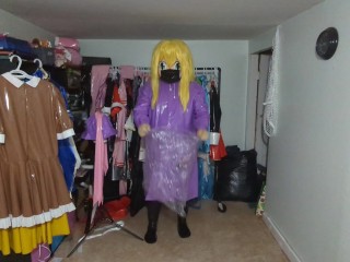 Kigurumi Cosplay PVC Raincoat and Dress Breathplay