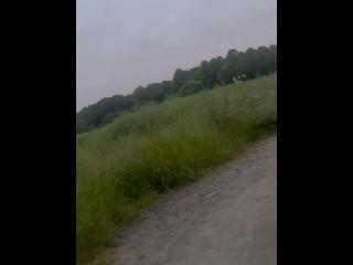 Left clothes in car for a naked barefoot walk and was seen by cars