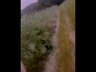 Left clothes in car for a naked barefoot walk and was seen by cars