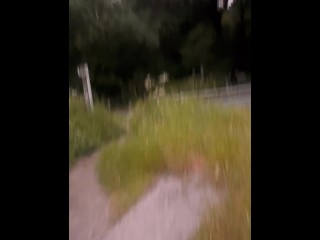 Left clothes in car for a naked barefoot walk and was seen by cars