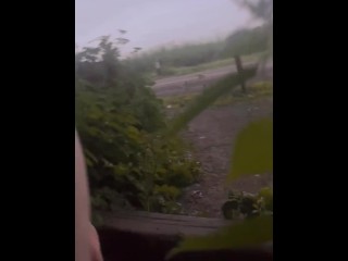 Left clothes in car for a naked barefoot walk and was seen by cars