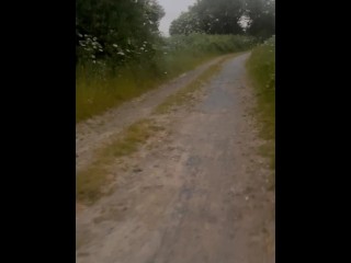 Left clothes in car for a naked barefoot walk and was seen by cars