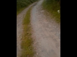 Left clothes in car for a naked barefoot walk and was seen by cars