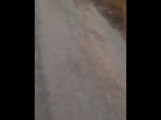 Left clothes in car for a naked barefoot walk and was seen by cars