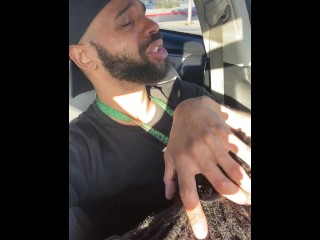 At Park Parked;Getting Crazy Throat Before Work Start! #ReactionVideo #CUMSHOT