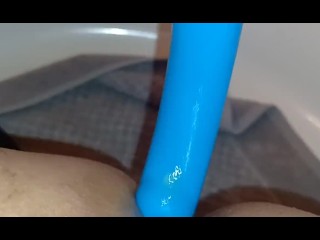 Watching porn playing with Aneros prostate massager