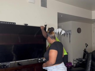 Construction Worker Whore Fucking A Client While On The Job