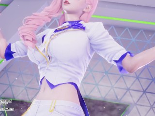 [MMD] LEE SUHYUN - ALIEN Seraphine Sexy Kpop Dance League Of Legends Uncensored Hentai 4K