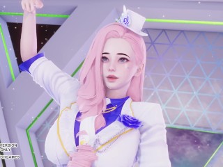 [MMD] LEE SUHYUN - ALIEN Seraphine Sexy Kpop Dance League Of Legends Uncensored Hentai 4K