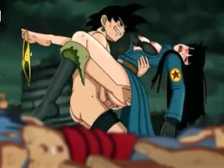 Goku black pounds Mai after defeating Trunks!